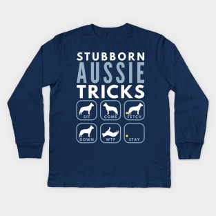 Stubborn Australian Cattle Dog Tricks - Dog Training Kids Long Sleeve T-Shirt